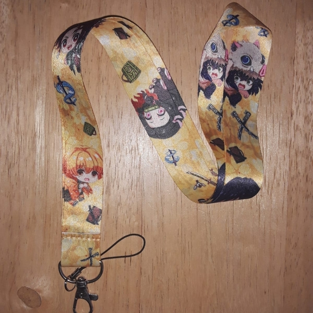 Anime Demon Slayer Kimetsu No Yaiba Yellow Lanyard